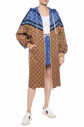 Patterned hooded jersey jacket, zdjęcie 2 Patterned hooded jersey jacket od Gucci